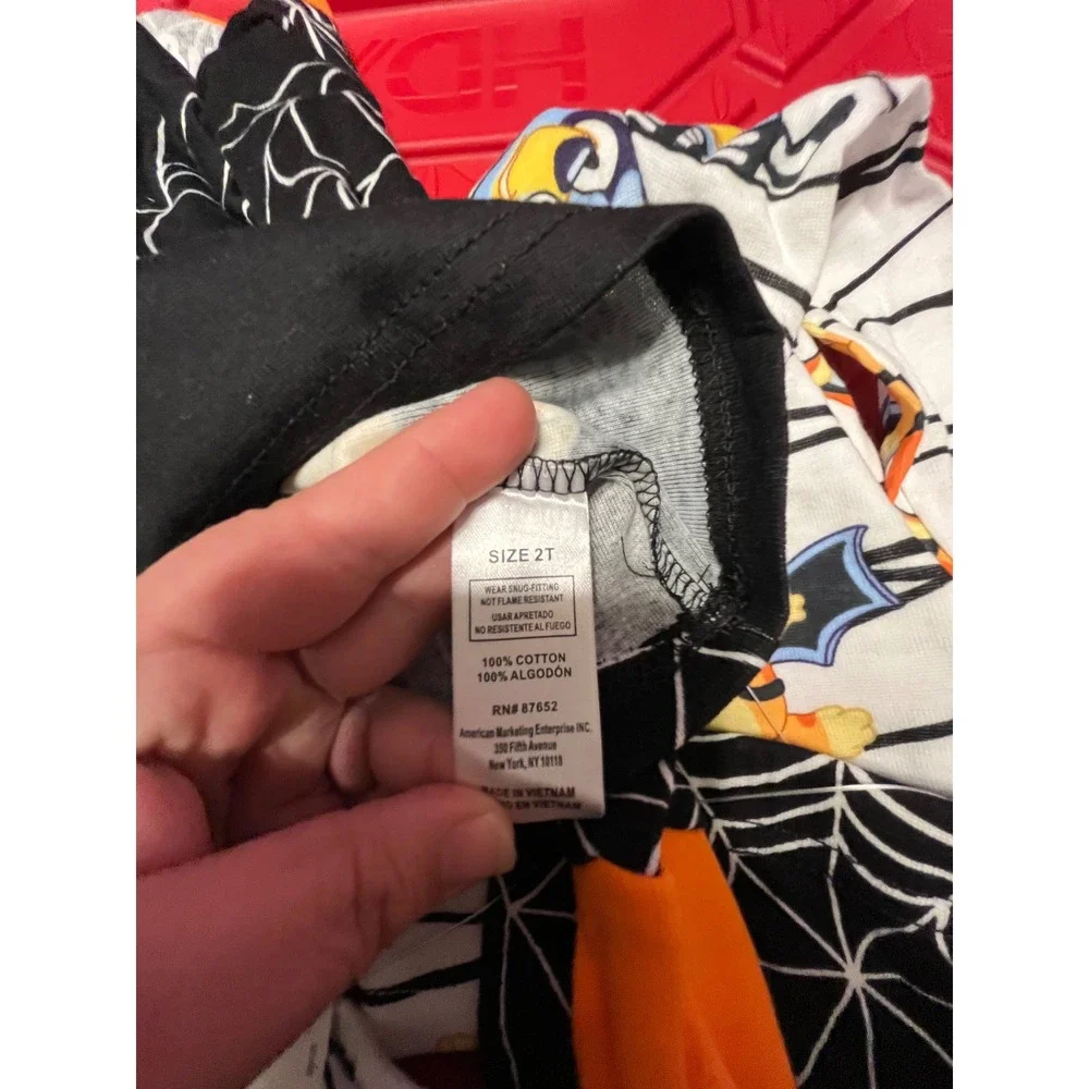 Bluey Halloween Pajamas 2-Pack Set Toddler 2T Skeleton Mummy Bingo Black White